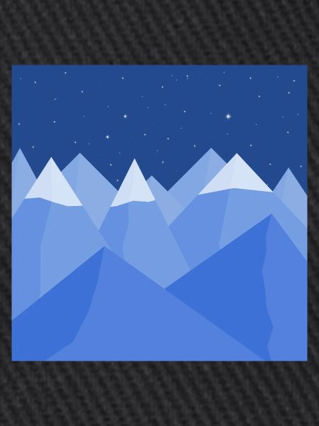 Blaue Landschaft