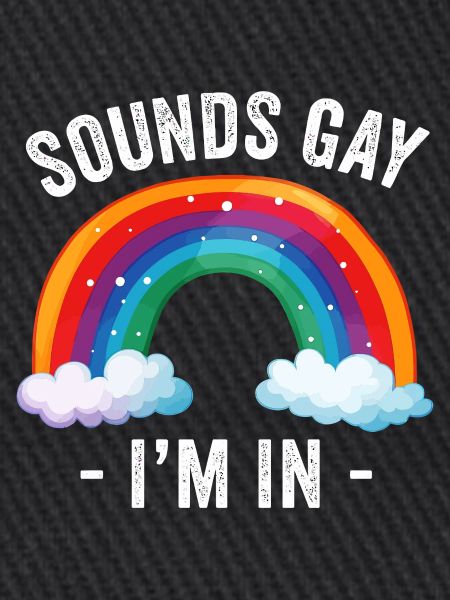Humorous Rainbow Arch "Sounds Gay I'm In"