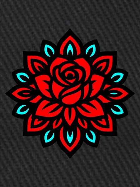 Rose Mandala Blume