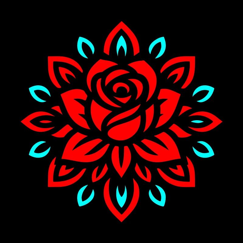 Rose Mandala Flower