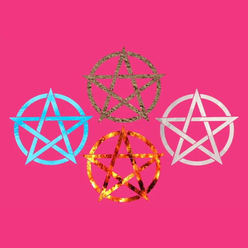 pentagram vier elemente