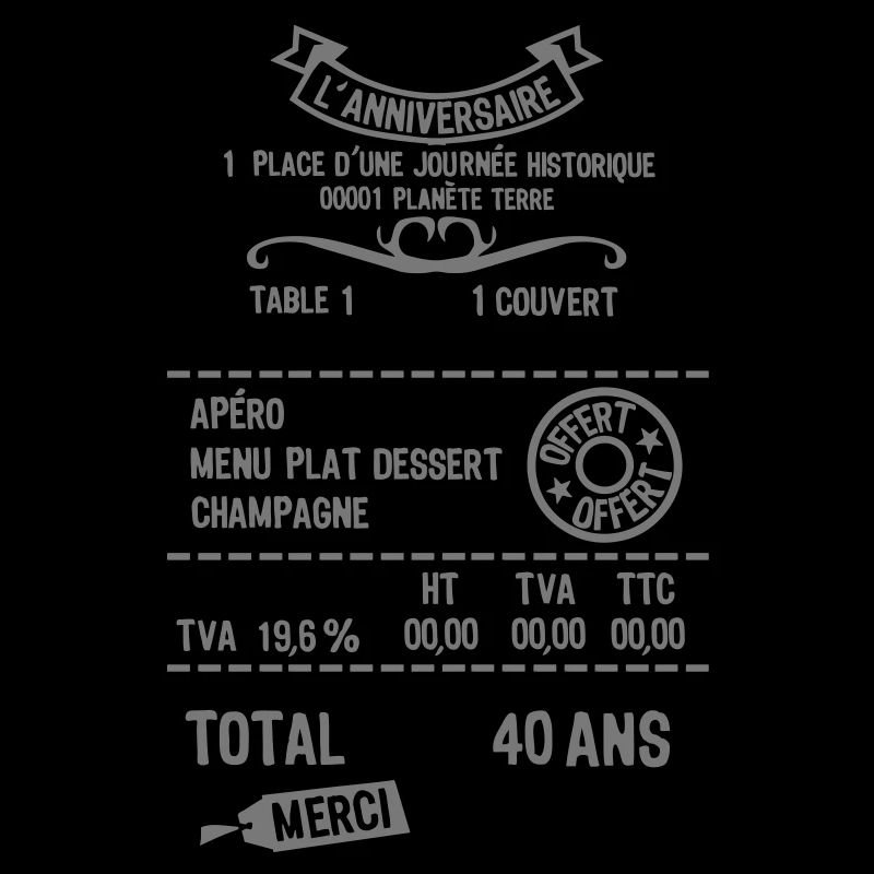 40 ans addition note resto restaur fact