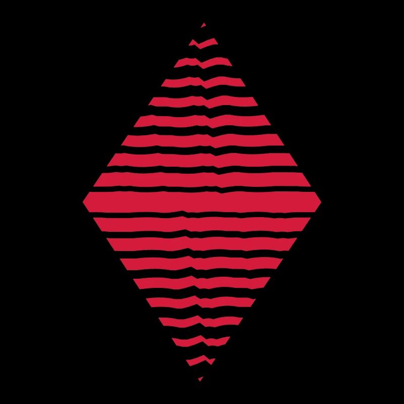 Rhombus form strokes pattern many lines