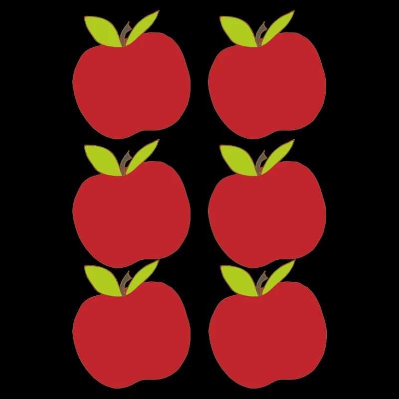 Apple Pattern Red 6-ply