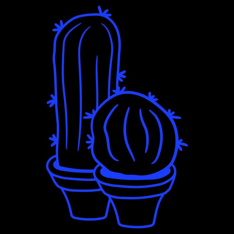 2 petits Cactus Cactus Épines Desert Pot de Fleurs