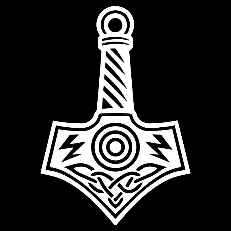 Thors Hammer Mjölnir Hammer des Gottes Thor
