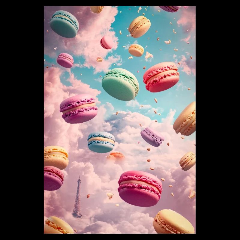Pariser Macaron-Traumlandschaft