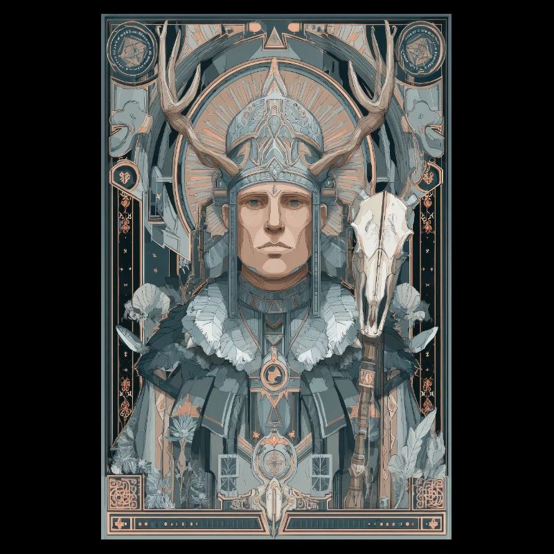 Geweih-Krieger Jugendstil