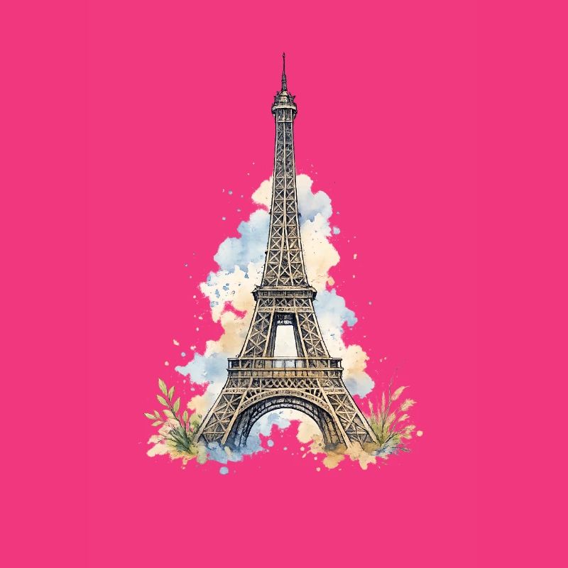 Watercolor Eiffel Tower Impression