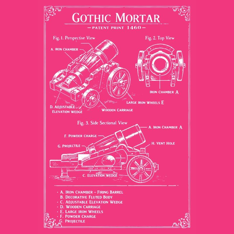 Plan de mortier gothique