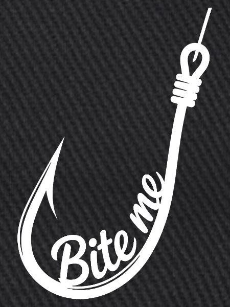 Bite Me Angelhaken-Emblem
