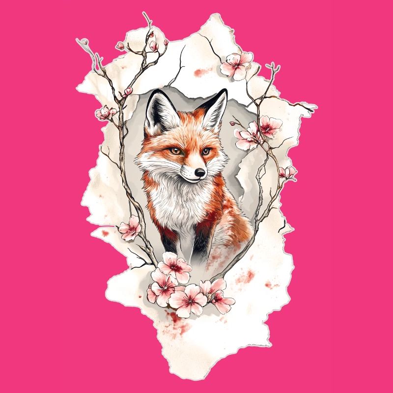 Fuchs Kirschblüten