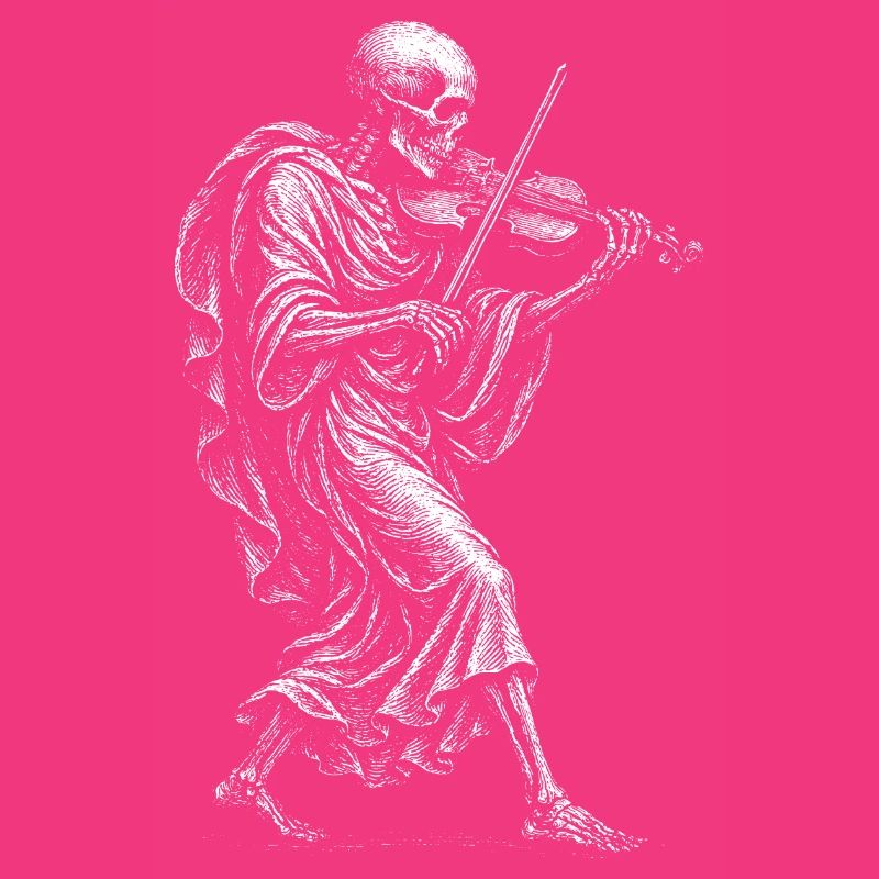  Skeleton playing the violin