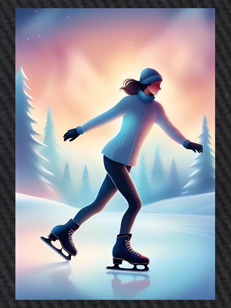 Eiskunstläuferin Frau