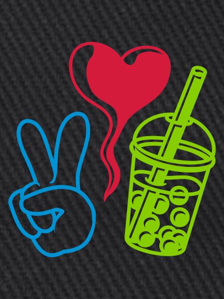 Love Peace Bubble Tea