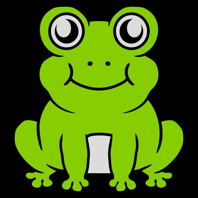 Comic süßer Frosch sitzend