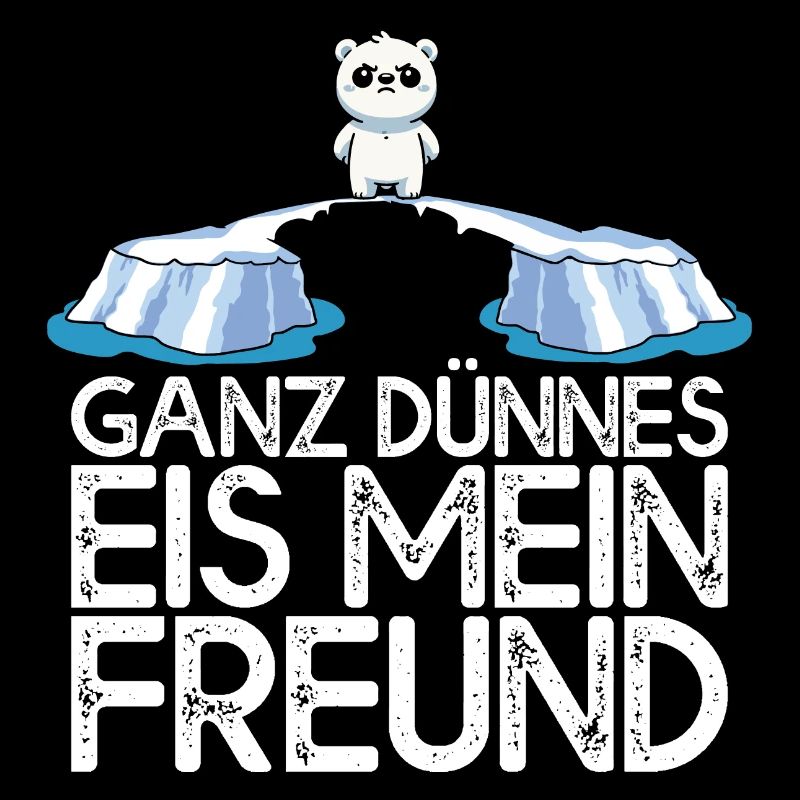 Ganz dünnes Eis mein Freund Eisbär Eisscholle