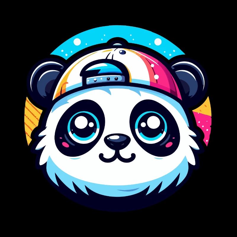 Kawaii Panda with Cap