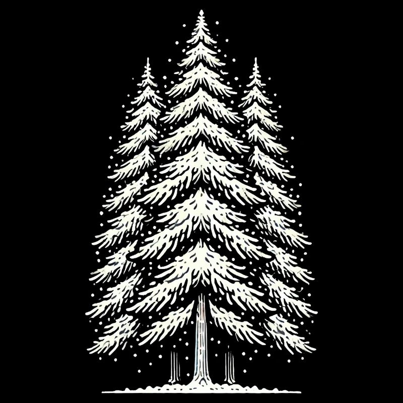snowy trees snow winter christmas