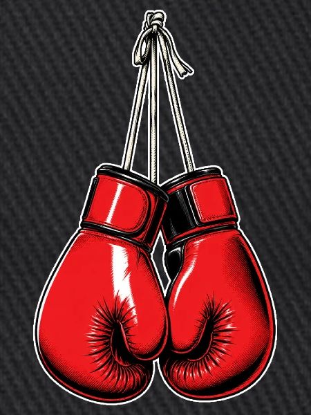 Rote Boxhandschuhe – Boxing & Fight