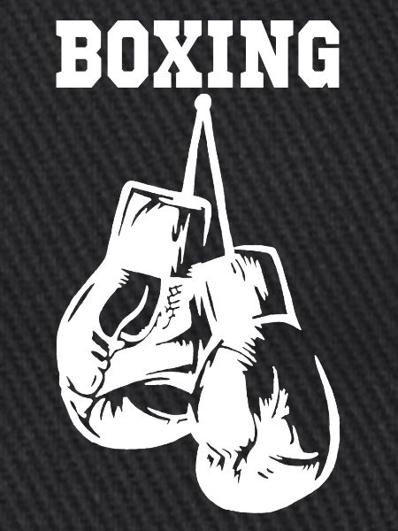 Weiße Boxhandschuhe