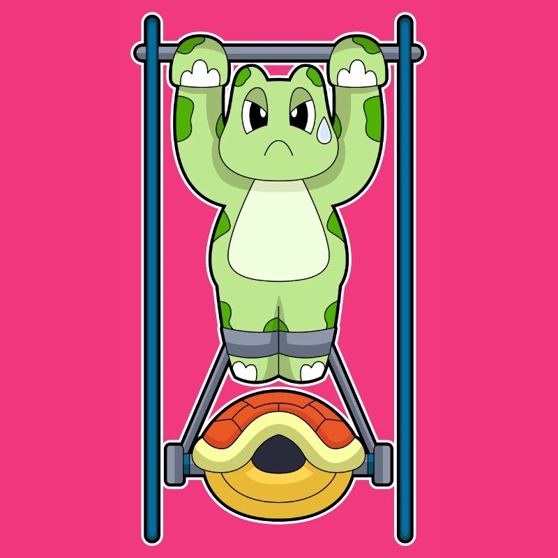 Turtle Bodybuilder Pull-ups Bodybuilding