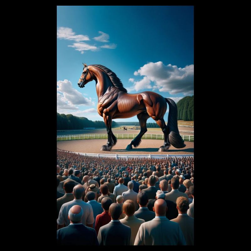Cheval au trot
