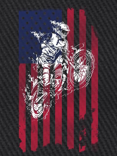 Dirt Biking USA-Flagge