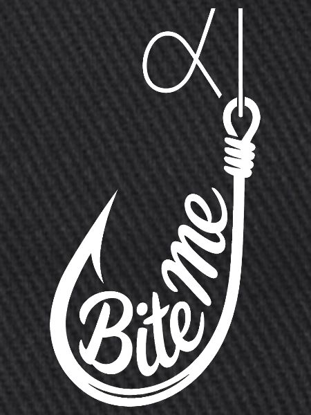 Bite Me Hook Grafik-Tee