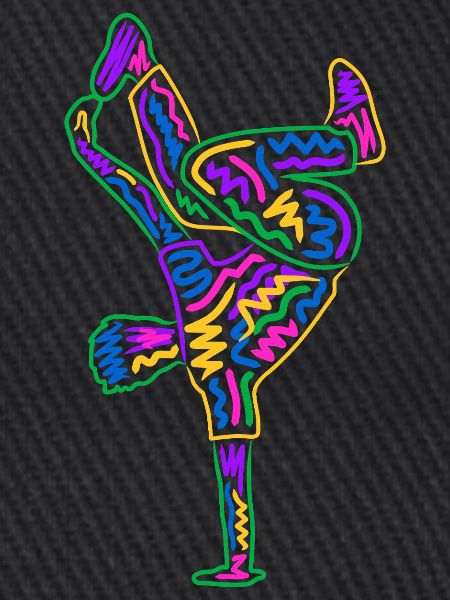 Breakdancing Breakdancer Bunt Jungen Breakdance