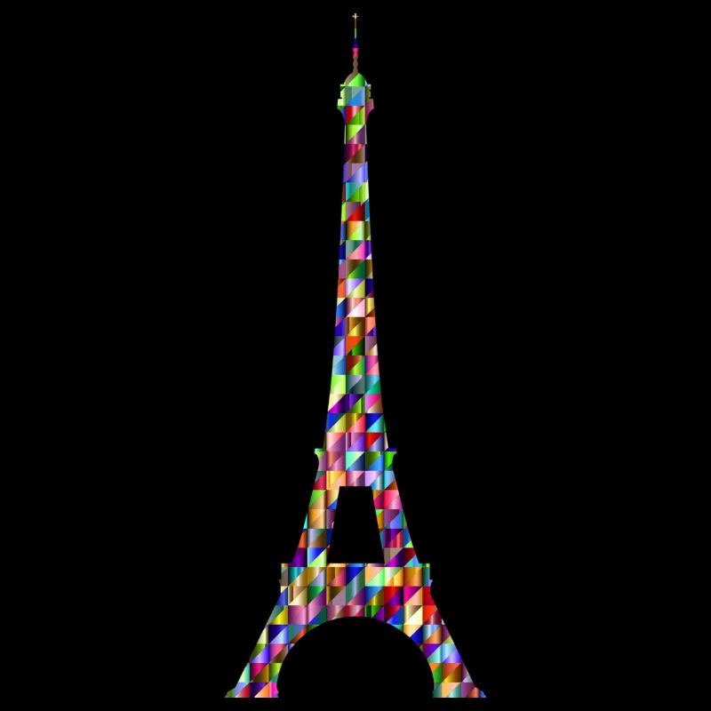 Eiffel Tower Rainbow