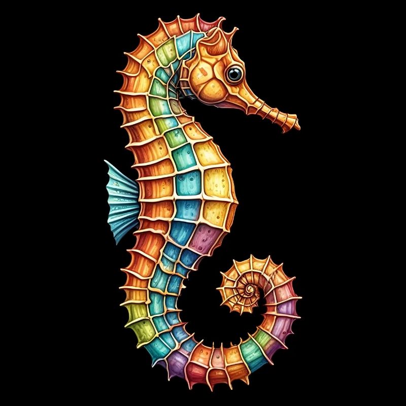 Hübsches dekoratives Seepferdchen