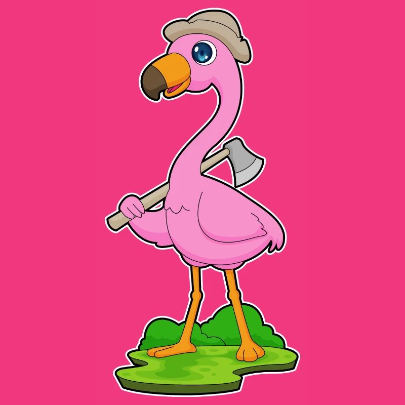 Flamingo Lumberjack Axe