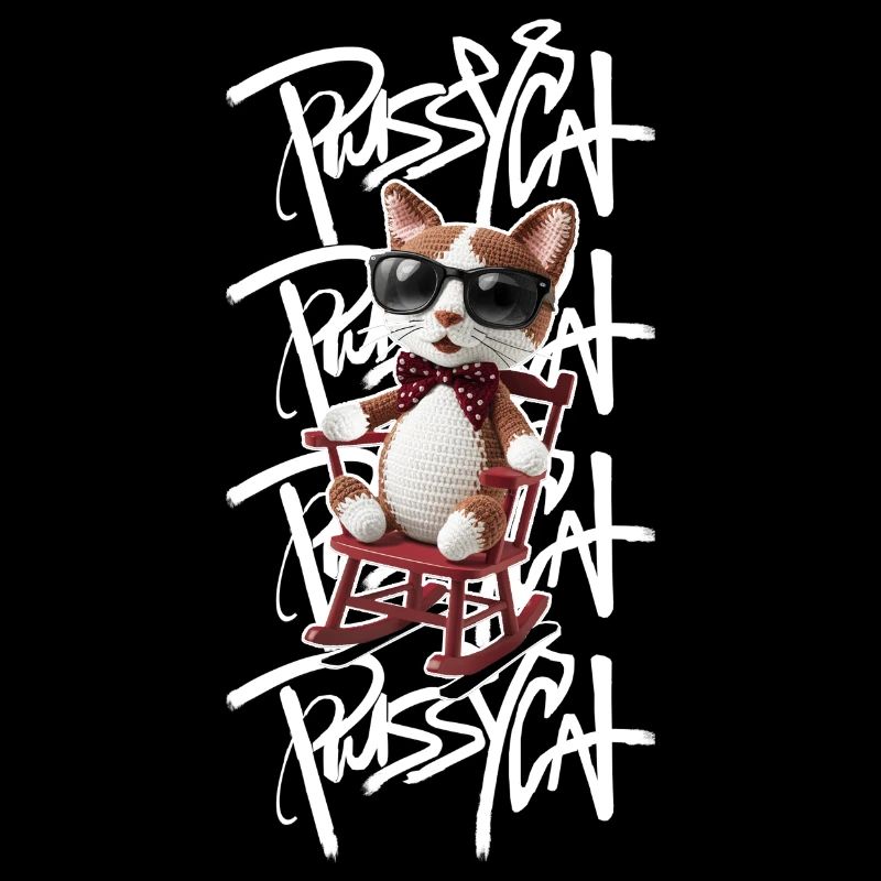 Cool Pussycat - Knitted Cat with Style