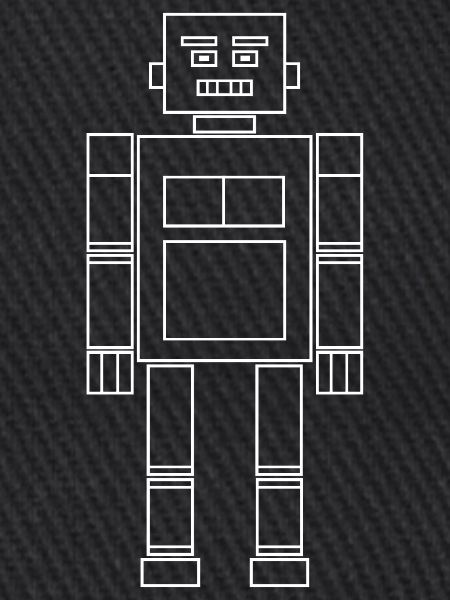 Roboter / Weiß / Reduziert