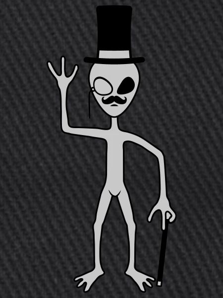 Sir Alien winkt freundlich