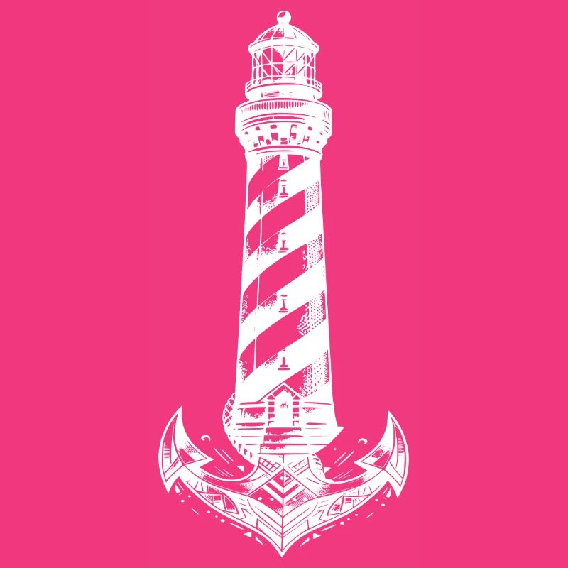 Conception d’ancre de phare côtier à rayures obliques
