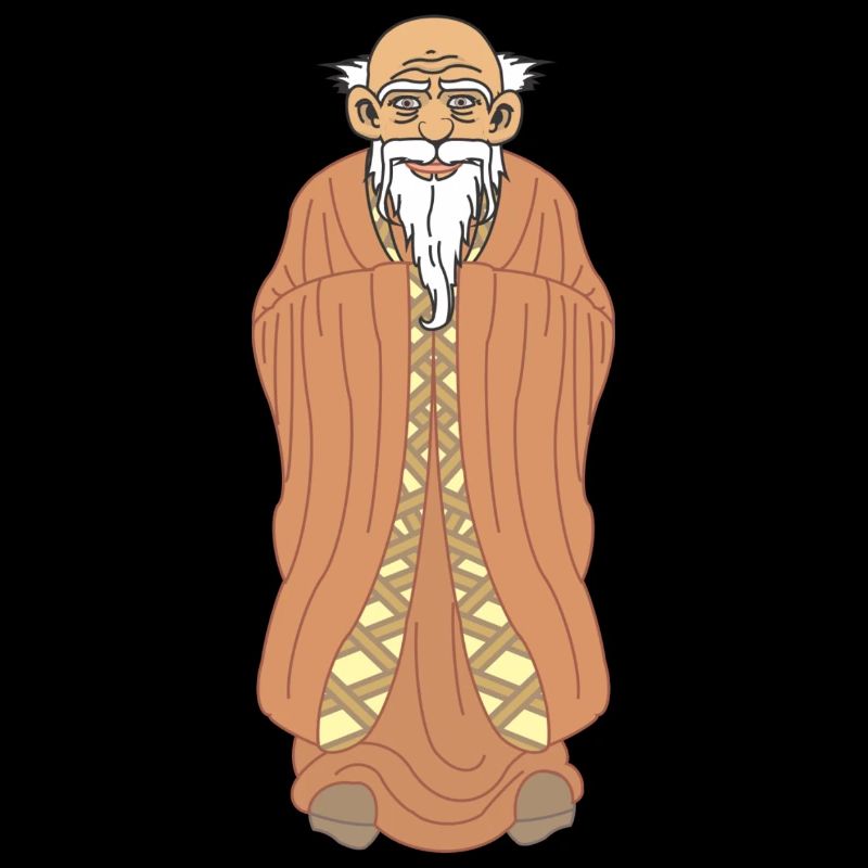 Zen-Meister – Weiser Mann mit Bart