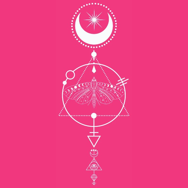 Celestial Moth Alchemy Glyph
