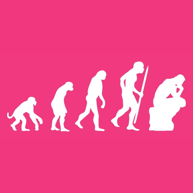 Evolution of thinker philosophy philosopher funny