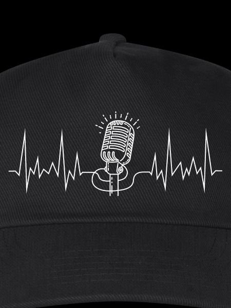 wave line microphone white