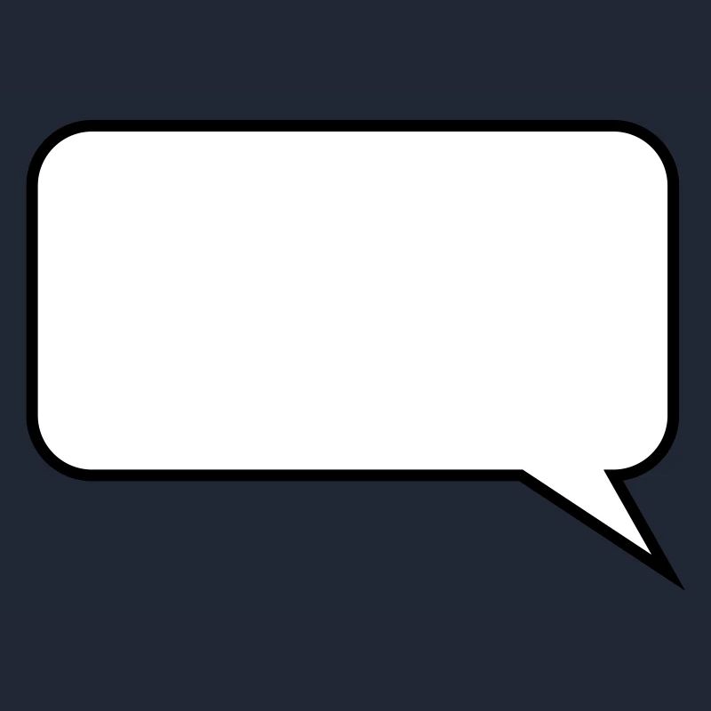 Sprechblase // Comic // Spruch machen // Aussage