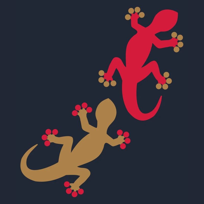 Zwei Geckos 2c