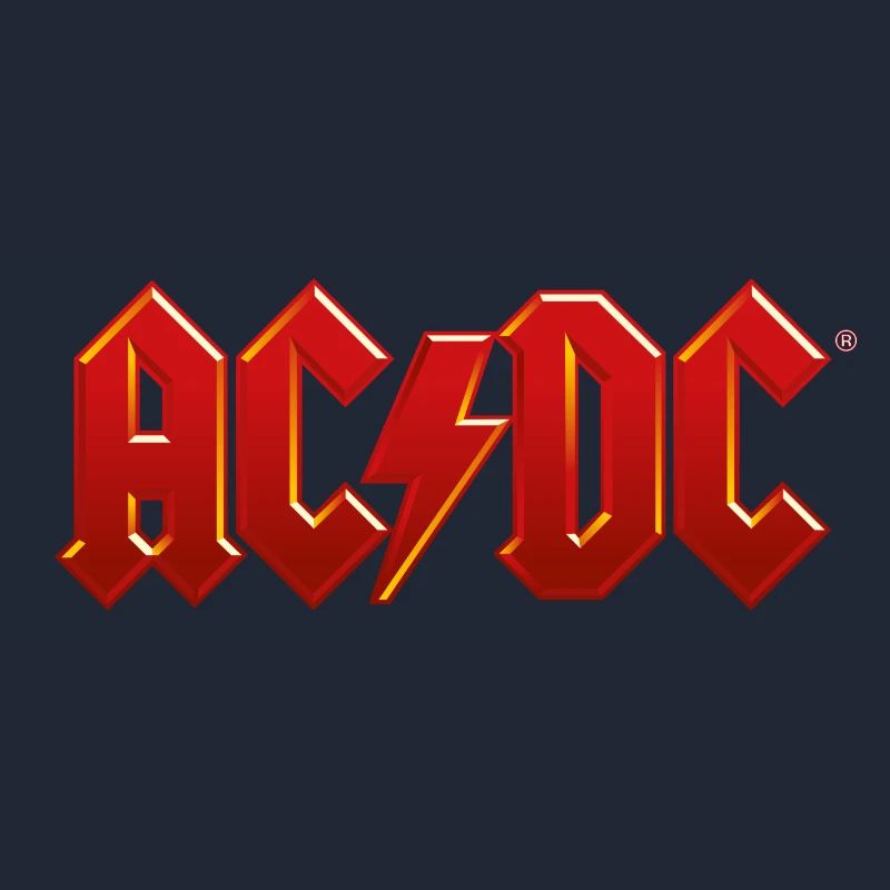 AC/DC Logo Classique Éclair