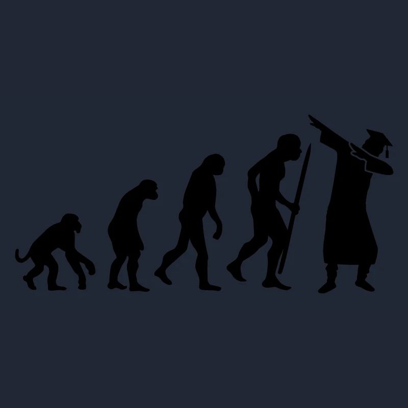 Evolution dab dabbing graduation college student