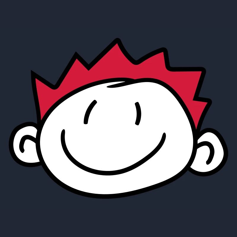 face head child painted scribble comic cartoon jun