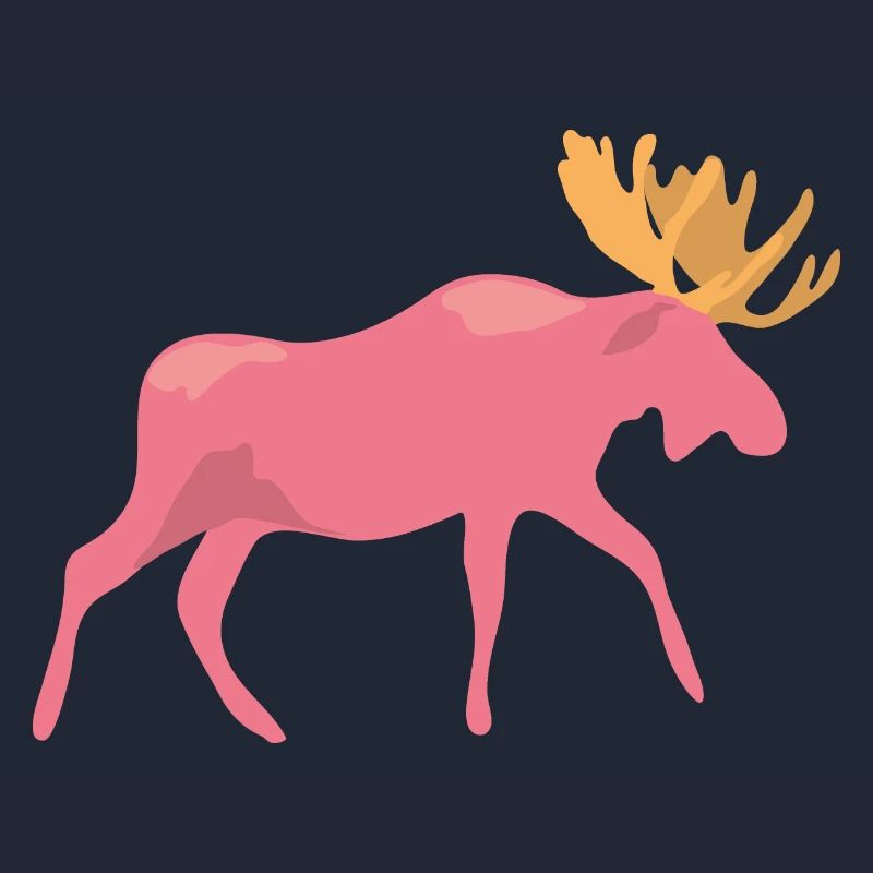 pinker Elch