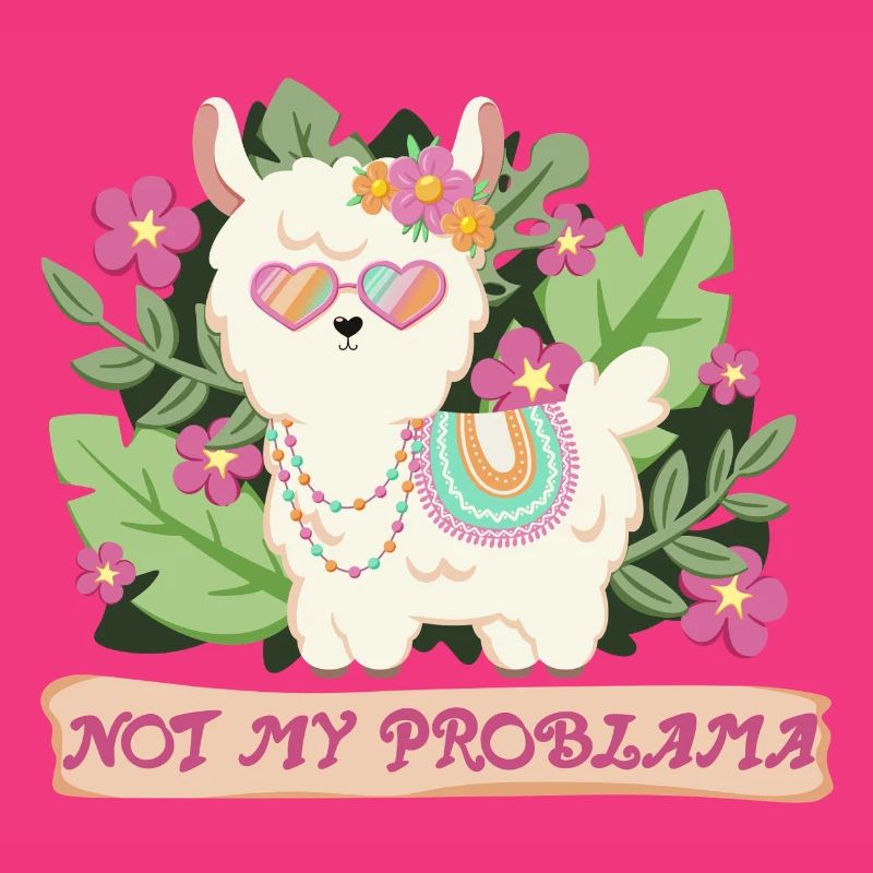 Sommer Lama Alpaka - Not my problem
