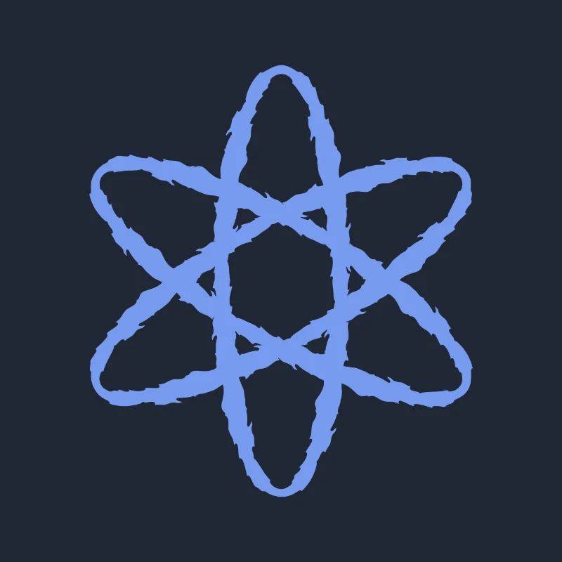 Atom symbol nuclear power