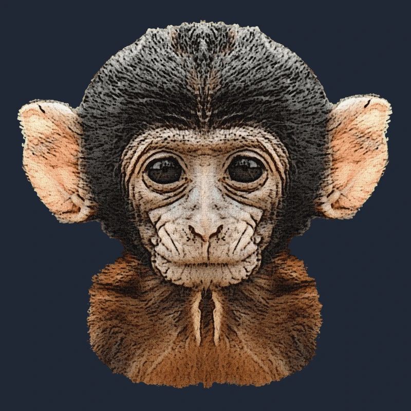 meilleures conceptions de la faune, motif de toile de bébé singe